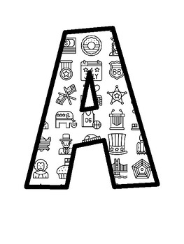 America Bulletin Board Letters, America Bulletin Board Décor Kit