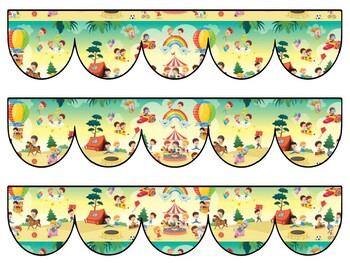 Amusement Park, Funfair Bulletin Board Decor Kit, Amusement Park, Funfair Let