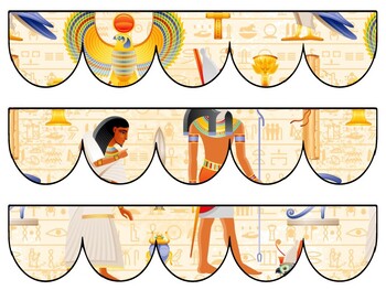Ancient Egypt Bulletin Board Decor Kit, Ancient Egypt Letters