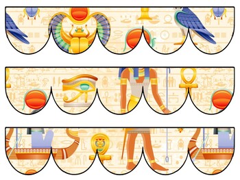 Ancient Egypt Bulletin Board Decor Kit, Ancient Egypt Letters