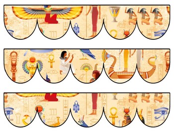 Ancient Egypt Bulletin Board Decor Kit, Ancient Egypt Letters