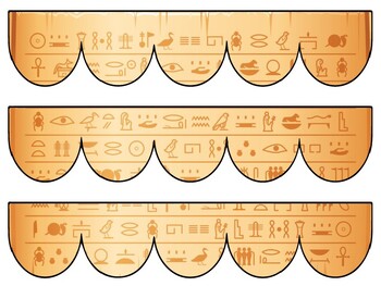 Ancient Egypt Bulletin Board Decor Kit, Ancient Egypt Letters
