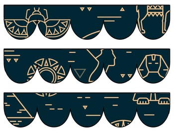 Ancient Egypt Bulletin Board Decor Kit, Ancient Egypt Letters