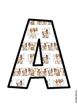 Ancient Egypt Bulletin Board Décor Kit, Ancient Egypt Bulletin Board Letters