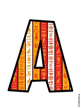 Ancient Egypt Bulletin Board Décor Kit, Ancient Egypt Bulletin Board Letters