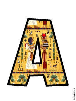 Ancient Egypt Bulletin Board Décor Kit, Ancient Egypt Bulletin Board Letters