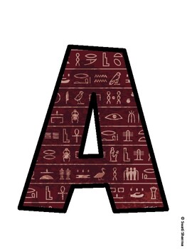 Ancient Egypt Bulletin Board Décor Kit, Ancient Egypt Bulletin Board Letters