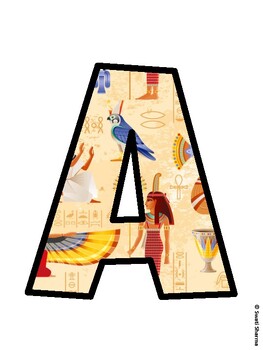 Ancient Egypt Bulletin Board Décor Kit, Ancient Egypt Bulletin Board Letters