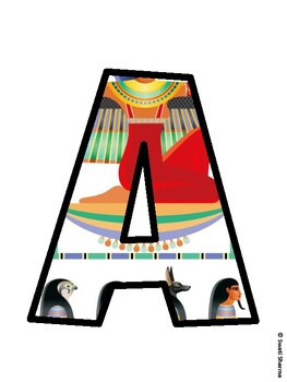 Ancient Egypt Bulletin Board Décor Kit, Ancient Egypt Bulletin Board Letters