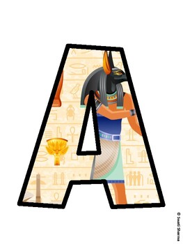 Ancient Egypt Bulletin Board Décor Kit, Ancient Egypt Bulletin Board Letters