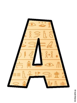 Ancient Egypt Bulletin Board Décor Kit, Ancient Egypt Bulletin Board Letters