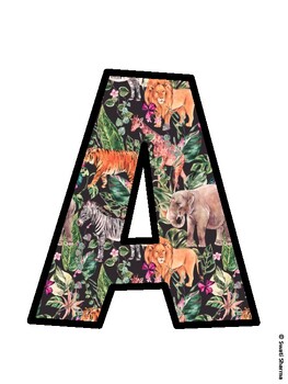 Animals Bulletin Board Decor Kit, Animals Bulletin Board Letters