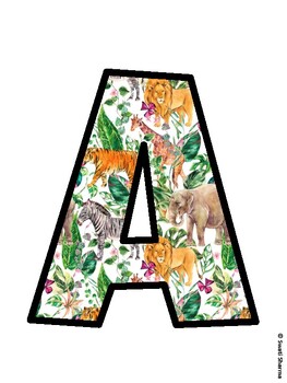 Animals Bulletin Board Decor Kit, Animals Bulletin Board Letters
