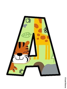 Animals Bulletin Board Decor Kit, Animals Bulletin Board Letters