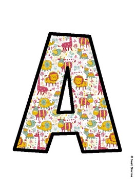 Animals Bulletin Board Decor Kit, Animals Bulletin Board Letters