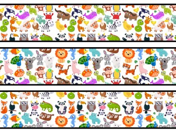 Animals Bulletin Board Decor Kit, Animals Letters
