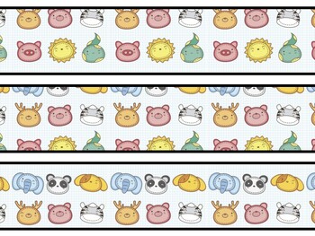Animals Bulletin Board Decor Kit, Animals Letters