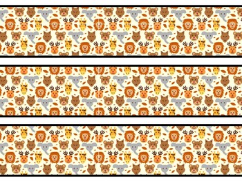 Animals Bulletin Board Decor Kit, Animals Letters