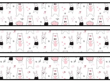 Animals Bulletin Board Decor Kit, Animals Letters