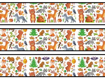 Animals Bulletin Board Decor Kit, Animals Letters