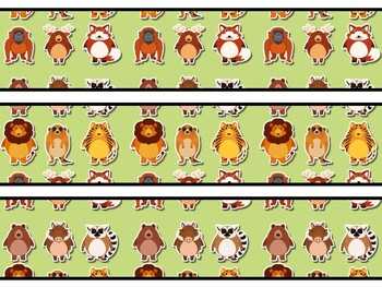 Animals Bulletin Board Decor Kit, Animals Letters