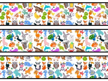 Animals Bulletin Board Decor Kit, Animals Letters