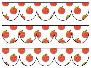 Apple Bulletin Board Decor Kit, Apple Letters
