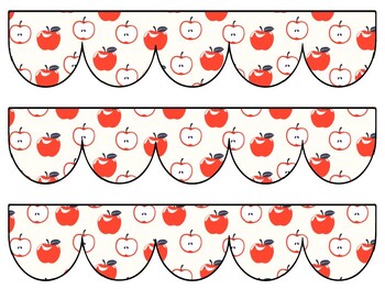 Apple Bulletin Board Decor Kit, Apple Letters