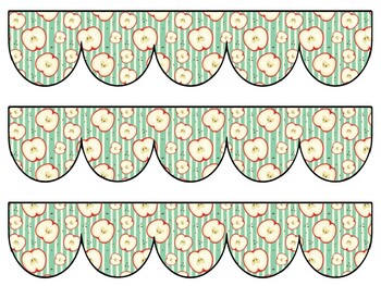 Apple Bulletin Board Decor Kit, Apple Letters