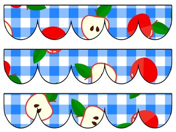 Apple Bulletin Board Decor Kit, Apple Letters, Apple Borders, Apple Banner