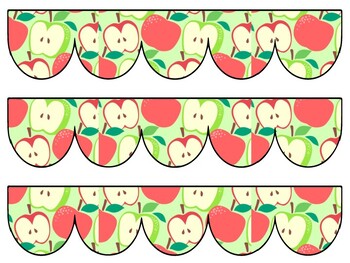 Apple Bulletin Board Decor Kit, Apple Letters, Apple Borders, Apple Banner