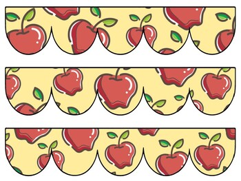 Apple Bulletin Board Decor Kit, Apple Letters, Apple Borders, Apple Banner