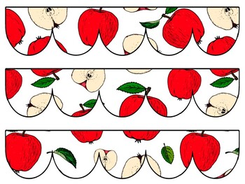 Apple Bulletin Board Decor Kit, Apple Letters, Apple Borders, Apple Banner