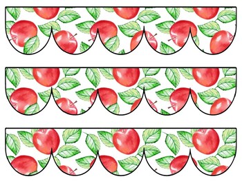 Apple Bulletin Board Decor Kit, Apple Letters, Apple Borders, Apple Banner