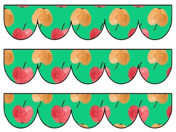 Apple Bulletin Board Decor Kit, Apple Letters, Apple Borders, Apple Banner