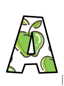 Apple Bulletin Board Décor Kit, Apple Bulletin Board Letters