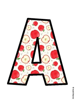Apple Bulletin Board Décor Kit, Apple Bulletin Board Letters