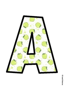 Apple Bulletin Board Décor Kit, Apple Bulletin Board Letters