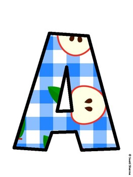 Apple Bulletin Board Décor Kit, Apple Bulletin Board Letters