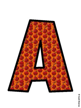 Apple Bulletin Board Décor Kit, Apple Bulletin Board Letters