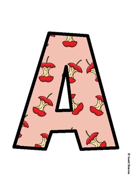 Apple Bulletin Board Décor Kit, Apple Bulletin Board Letters