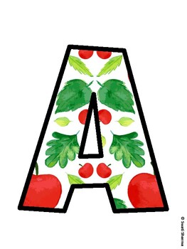 Apple Bulletin Board Décor Kit, Apple Bulletin Board Letters
