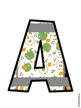 Apple Bulletin Board Décor Kit, Apple Bulletin Board Letters