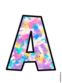 Art Bulletin Board Decor Kit, Art Bulletin Board Letters