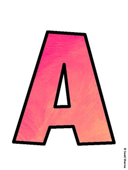 Art Bulletin Board Decor Kit, Art Bulletin Board Letters