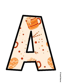 Autumn Bulletin Board Decor Kit, Autumn Bulletin Board Letters