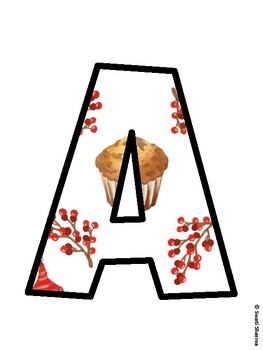 Autumn Bulletin Board Decor Kit, Autumn Bulletin Board Letters