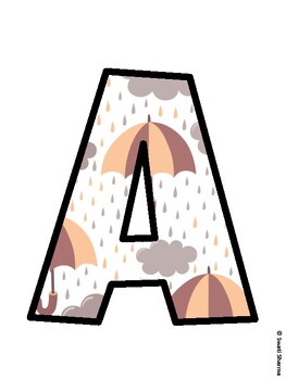 Autumn Bulletin Board Decor Kit, Autumn Bulletin Board Letters