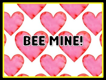 BEE MINE! Valentine's Day Door Décor, Valentine's Day Bulletin Board Décor Kit,