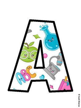 Back To School Bulletin Board Decor Kit, Back To School Bulletin Board Letter